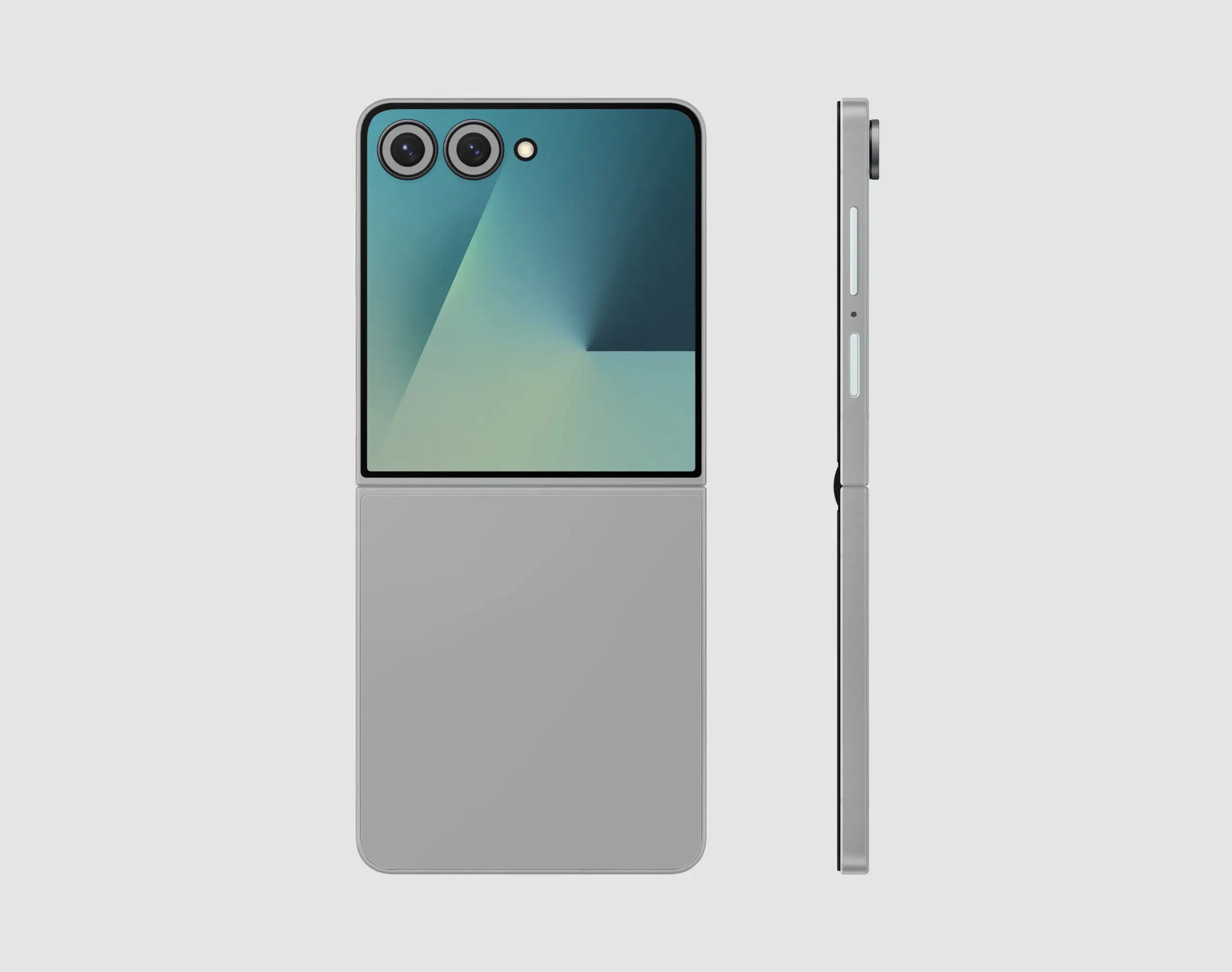 Samsung Galaxy Z Flip7 Skin Design PSD Mockup Template